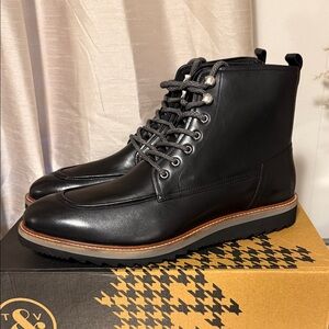 New in Box Mens Thomas & Vine Mitchell Black Boots